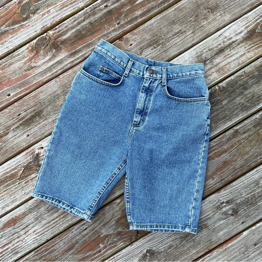 Vintage Lee 100% Cotton Denim Jean Shorts 10” Inseam